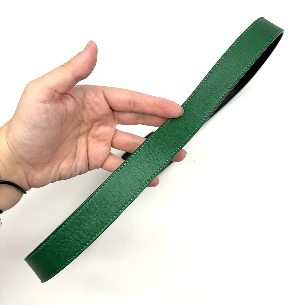 NEW B-Low the Belt Ana Vibrant Mini Kelly Green Leather Waist Belt S 28-34 Italy
